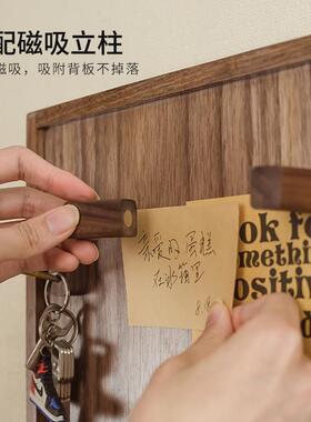 电表箱盒遮挡网红装饰画横竖款配电闸箱挂画轻奢开门式实木置物架
