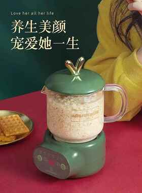 南瓜小迷你炖一体化健康壶水炖杯办公室高硼硅玻璃一人泡茶机
