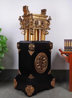 金属鼎摆件龙雕鼎盛千秋 办公室开 业乔迁招财镇宅商务礼品鼎摆设