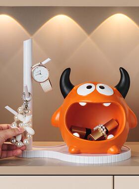 放入件门口大嘴怪钥匙收户纳玄关摆客厅桌CCL面家居软装饰品乔迁