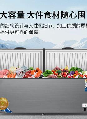 铜管速冻卧式冷柜大冰柜冷藏冰柜商用大容量小冰柜冷冻柜