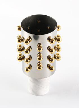 设计师创意珠点插干花摆器件样版房茶几酒UKS店售楼花前台花瓶饰