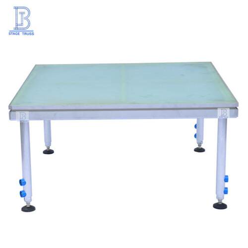 厂家直销铝合金拼装舞台演唱会活动舞台圆形钢化玻璃婚庆展台 - 图3