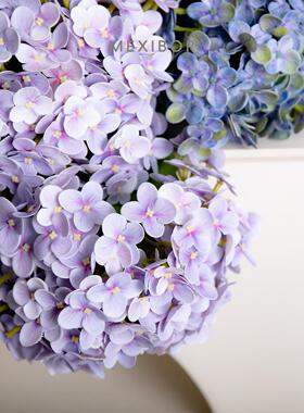 花高品质球花QMI仿花装饰花道具艺真设计插绣花花材假花蓝色