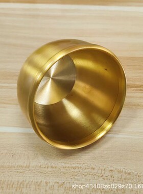 森舍纯铜五谷丰登缸富贵有余缸黄铜小号中式客厅桌子小水缸