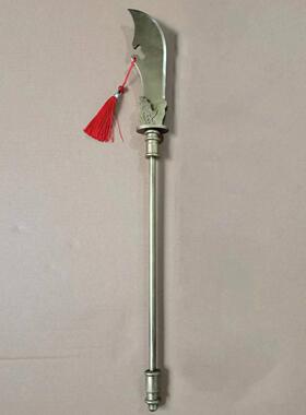 新款关公像佩刀，迷你关公刀客厅，办公装饰摆件迷你版合金