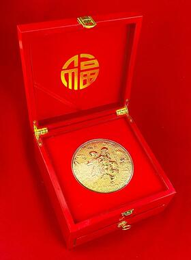 金箔大福金币五路财神套装收藏纪念礼品吉祥如意金工艺品企业礼品