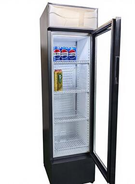 工厂直销75L立式玻璃门饮料展示冰箱0-10℃价格便宜