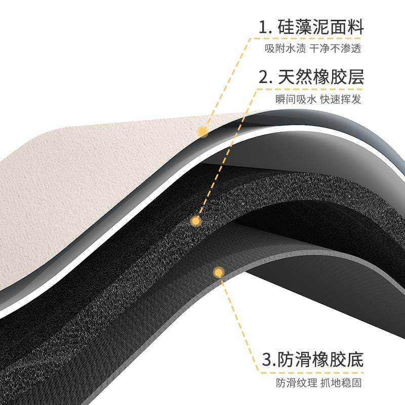 吸水海绵厨房水龙头水槽垫硅藻泥防溅水挡水条洗手池洗碗池台面沥,淘宝优惠券,粉丝福利购,淘宝优惠卷