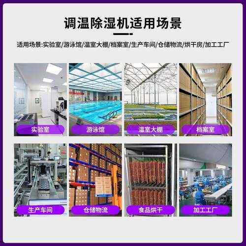 调温除湿机人防工程温室大棚实验室地下车库仓库车间工业除湿设备 - 图2