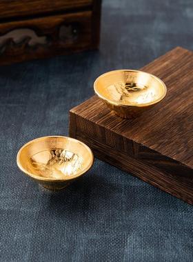 袖珍小金碗摆饰合金金碗工艺品抓周道具拍照道具