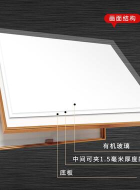 可换画面电表箱装饰画遮挡纯白空相框晶瓷画框架开关金属挂画环保