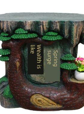 基础树脂假山流水喷泉财富风水轮客厅办公室鱼缸水景花架装饰支架