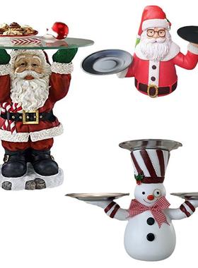 直销新款圣诞老人 圣诞树水果小吃架果盘碗架甜品台分食器节日树