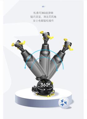 双刷手推迷你洗地机保洁小型便携式办公室健身房多功能拖地机