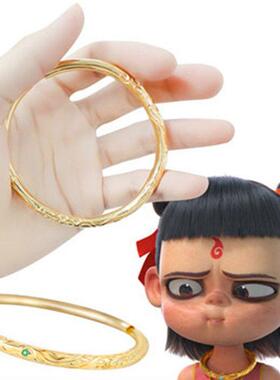 2026年新款哪吒闹海沙金手镯