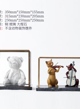 现代轻奢创意玻璃罩展示盒展会柜台橱窗方形透明工艺品防尘罩摆件