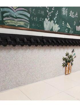 幼儿园小学中式彷古屋檐门头装饰瓦塑料瓦琉璃瓦合成树脂瓦片屋顶