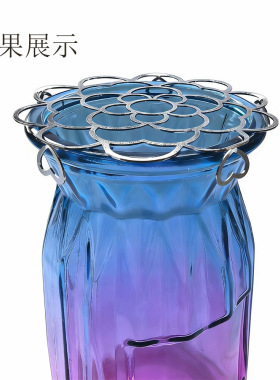 厂家直供金属款网格插花辅助器金属网红爆款铁丝插花辅助器可折叠