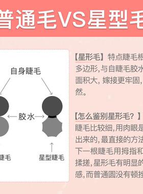 睫毛弯弯婴儿般弯毛嫁接假睫毛星型毛单根种植妈生睫毛微翘自然款
