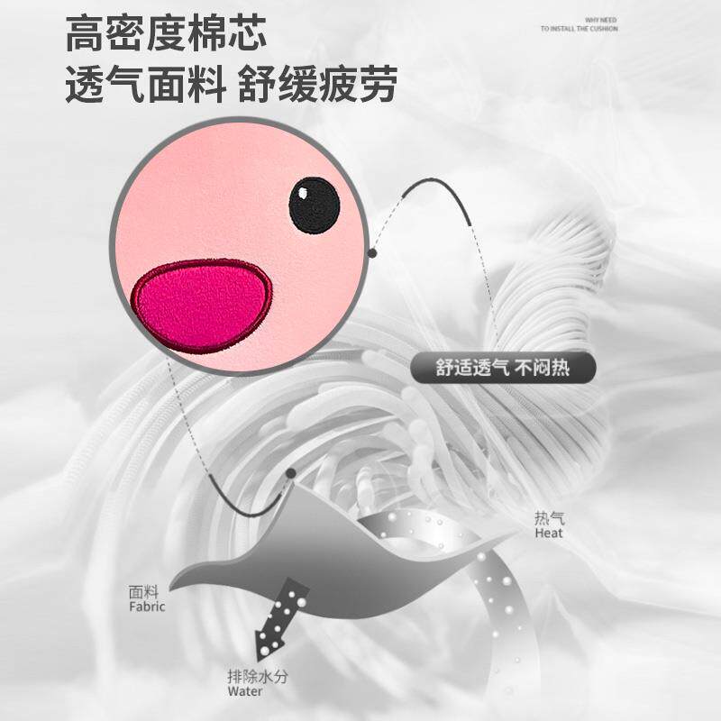 汽车头枕腰靠垫可爱卡通车用抱枕车内护腰靠背垫海狸车载靠枕颈枕 - 图3