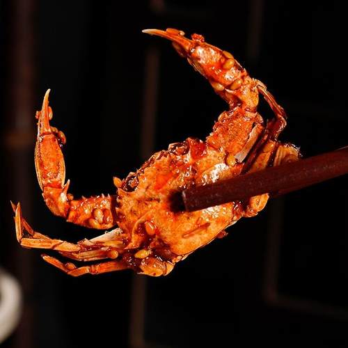 香辣小螃蟹即食蟹怀旧海鲜麻辣下酒菜网闸90后海味追剧童年小零食 - 图2