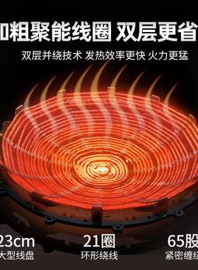 商用磁炉灶350MAGA-1020W大率电电凹炒炉厨房酒店设备功3.5KW面爆