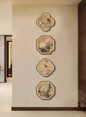 宋氏美学玄关装饰画 画入户正对门电视背景墙卧室画 画民宿饭厅茶