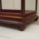 Mahogany antique Guanyin Buddha statue, jade ornaments, base, cage, glass cover, display box, cabinet, dust-proof cover, customized
