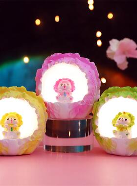 直销新款网红ins蔬菜狗星星灯卡通创意家居桌面树脂小夜灯摆件送