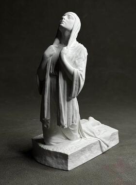 现代简约艺石膏雕塑书架桌展示柜装饰摄影道具背景氛围摆件礼品