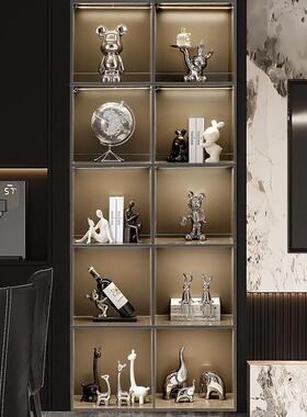 轻客摆厅件酒柜装饰品55362285红酒架摆柜件家居电视奢现代软工艺