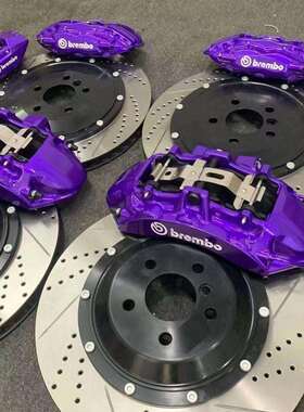 布雷博bremboV6前六后四活塞刹车卡钳套装适用任意车型18寸轮毂