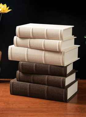 中国现代假书装饰人造书模型摄影道具书模型房书房书柜销售办公室