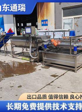商用预制菜清洗加工流水线净菜全自动涡流清洗机中央厨清洗流水线