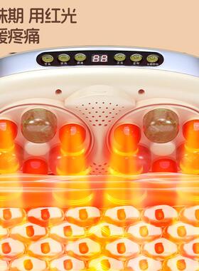 双盘揉腹仪矾石电动腹部全自动腰部热敷揉肚子神器揉腹按摩仪