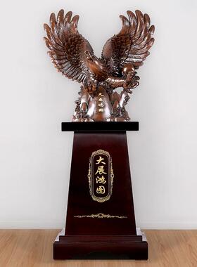 大型落地大鹏展翅老鹰摆件公司大展宏图鹰办公室大厅装饰开业礼品