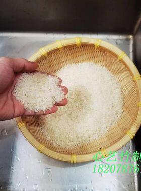 纯手工竹编筲箕撮箕竹筛簸箕馒头筐菜篮子竹编猫窝圆形箩筐竹匾
