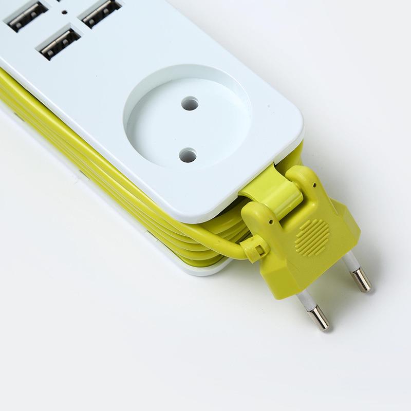 插座带线插排 电源插线板4USB充电器插座空调接线板可延长 - 图1