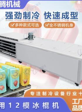 商用十二模量产冰棍机多种冰棒模具可定制老冰棍雪条冰棒机工厂