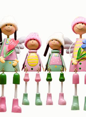 新款欧现代创意厅家居装饰品小摆件式爱婚房礼可物客卧室大号吊脚