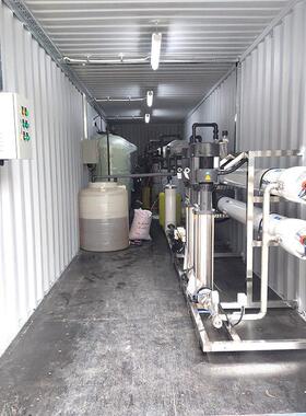 地表水淡化工程井水过滤成套装置集装箱式处理水泵设备