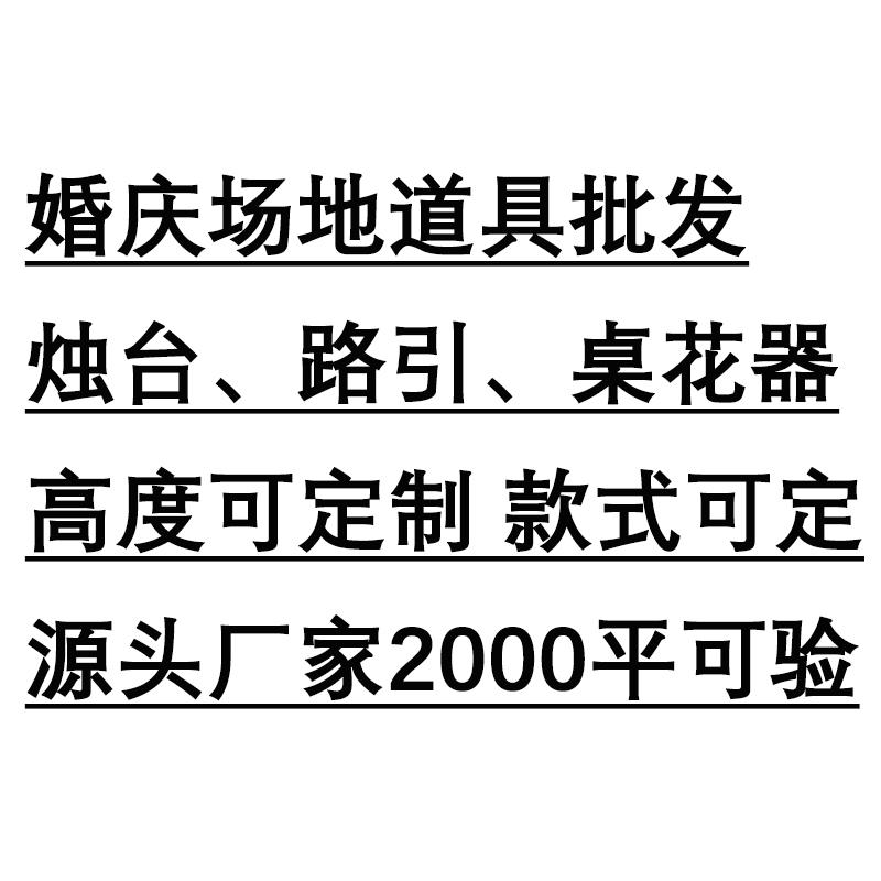 婚庆道具T台路引 麻花烛台摆件铁艺花瓶主桌花器婚礼场景签到装饰 - 图0