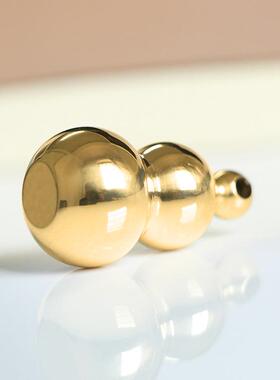 迷你黄铜实心纯铜小号葫芦钥匙扣汽车铜葫芦挂件镜面抛光创意铜艺