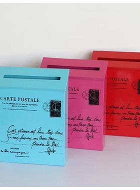 复古铁皮邮箱 信箱 邮筒 家居装饰 拍摄道具 壁饰装饰