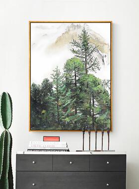必画吴冠中装饰画中式客厅沙发背景墙挂画玄关书房壁画水墨画风景