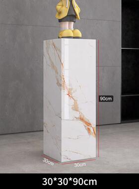 正品客厅玄关竖高岩基板立柱展装示台视柜电落地饰品大理石摆件底