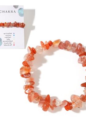 不规则原石原石水晶矿物女士手链