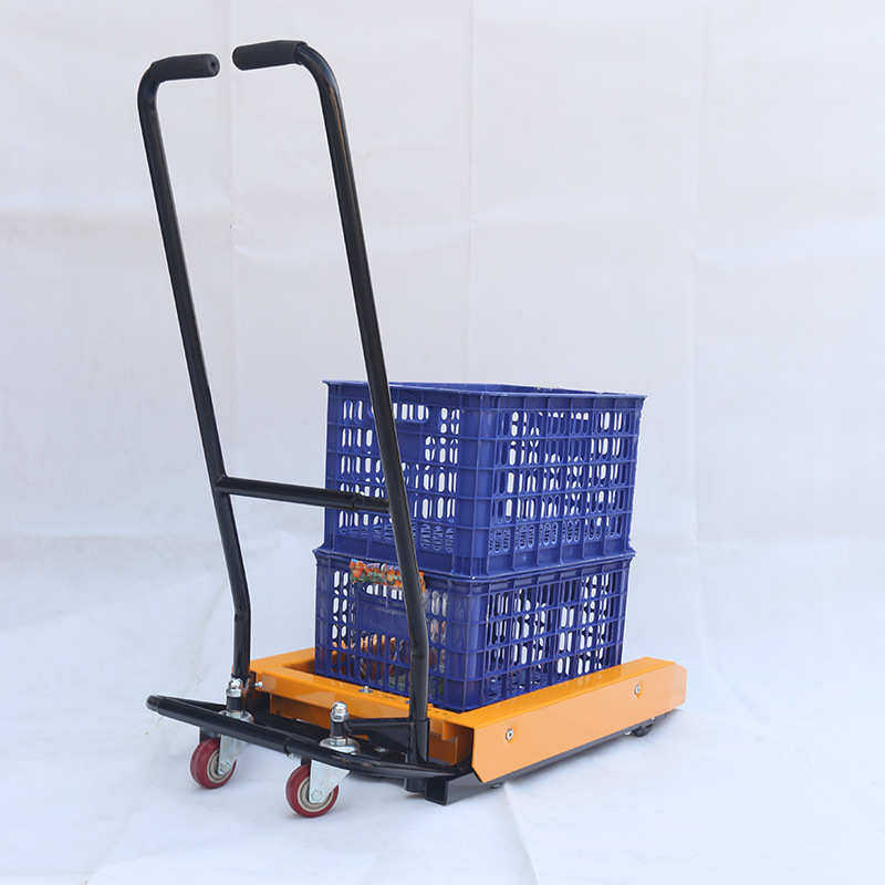 周转箱搬运车手动鸡蛋塑料筐小推叉车塑料升降车蔬菜水产超市专用,淘宝优惠券,粉丝福利购,淘宝优惠卷