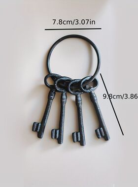 直工厂销 乡饰村园装铸铁钥匙圈 酒吧 ys032庭院 家居装饰花亚马